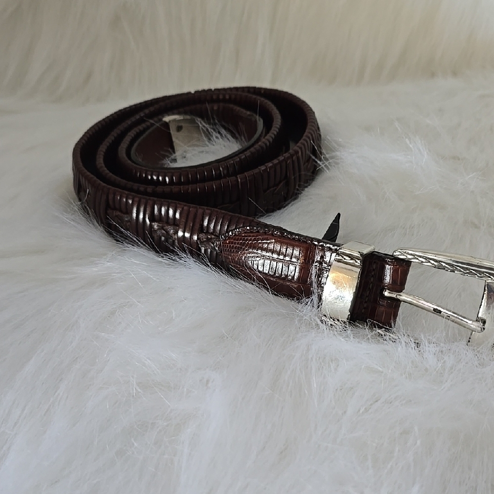 Men's Brown Leather Belt Brighton